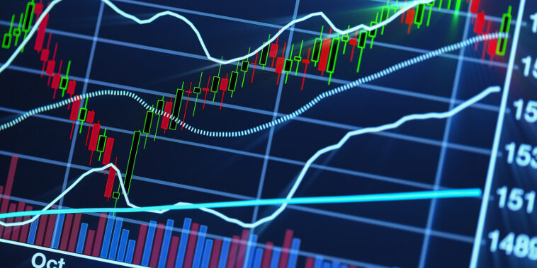 close up photograph of stock market chart